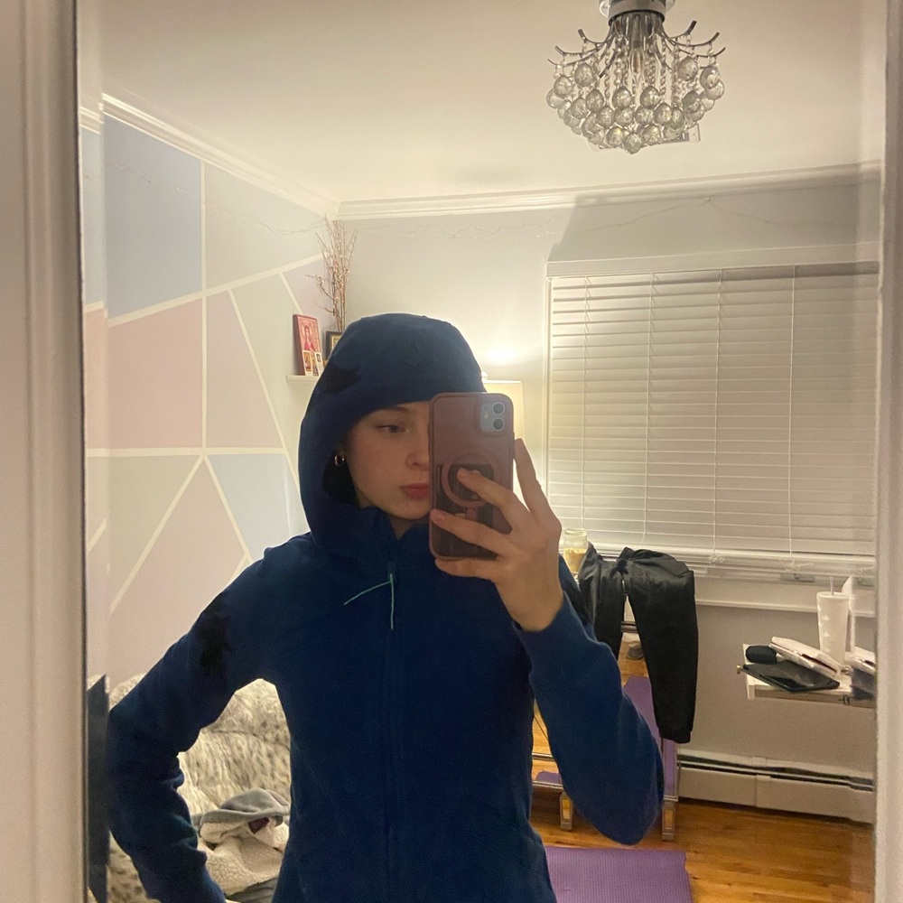 Women's Blue Hooded Jacket